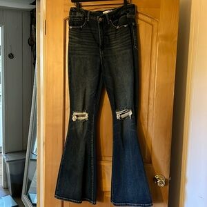 BKE Billie slim fit high rise super flare leg